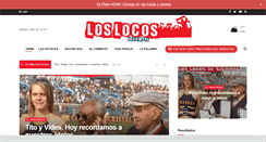 Desktop Screenshot of loslocosdesiempre.com